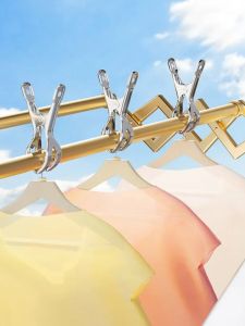 Stainless Steel Large Clothes Drying Rack Windproof Socks Clamp Clothes Clamp Home Special Large Quilt Drying Treasure