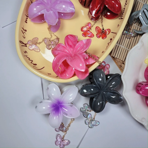 COD 8CM - JEPITAN RAMBUT BUNGA KAMBOJA KUPU KUPU LUCU FASHION BALI KOREAN STYLE