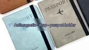 Travel Passport Holder Cover Case RFID PU Leather Credit ID Card Holder Case Ticket Protective Wallet