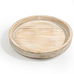 Creative Food Storage Rotation Wooden Tray