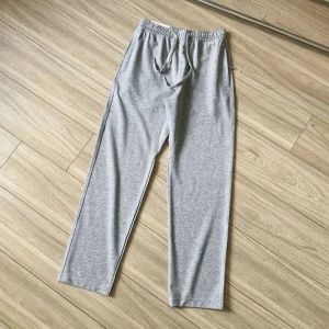 Quần Dài Ống Đứng Mùa Xuân Hè Mỏng Mới Cao Cấp Cotton Nguyên Chất Thoáng Khí Cạp Chun Quần Dài Rộng Rãi Thường Ngày Cho Nam