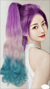 70CM Red Wavy Hair Clip Wig Extension Long Curly Ponytail Wig Extensions Eye-catching Personality Heat-resistant Synthetic Fiber Hair Smooth And Shiny Light And Breathable Fashion Personality