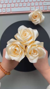 ริบบิ้นผ้าซาติน  หน้ากว้าง 4cm ยาว 22 เมตร ริบบิ้นทำโบว์ ริบบิ้นห่อของขวัญ ตกแต่ง(พร้อมส่งจากไทย)