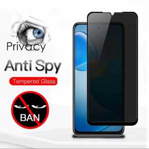 Anti gores privasi Realme C33 Tempered glass privacy anti kepo anti intip lis hitam spy