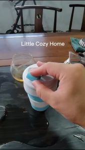 Foldable Coffee Cup Travel Silicone Cup Mug Tea Silikon Portable Eco Friendly Cangkir Gelas Lipat BPA Free 350 500 ml Collapsible Mini Kapasitas Besar Praktis