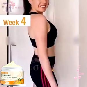 Turmeric Slimming Hot Cream OUHOE 5 Days Fat Burning Cream Body Shaping Fat Burning Weight Loss 50g