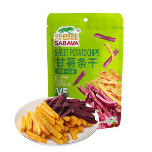 Sabava Sweet Potato Snack Dried Non-Fried Office Leisure Snacks Purple Sweet Potato Dry Taro Strip Treats from Guangdong