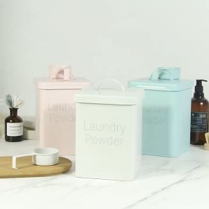 Johor Seller |Detergent storage box with lid and scoop Multipurpose Washing Powder Container Household Detergent Box With Lid
