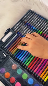 Crayon Set Spidol Mewarnai Isi 150 Pcs Kids Crayon Set Lengkap