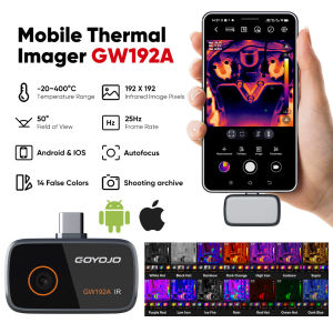 192*192 Android Type-C Thermal Imager IOS Mobile Thermal Imaging Camera for Solar Panel Power Device Pipe Heating Fault Detect