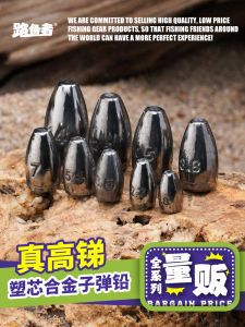 Wu Steel Tungsten Steel Lead Sinkers Hollow Far Casting Anti Hang Bottom Plastic Core Fishing Weights for Outdoor Camping Travel Gear