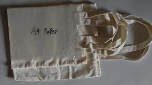 Reusable Canvas Shopping Bags Large Capacity Folding Shoulder Handbag Eco-Friendly Cotton Tote Shoulder Bag for DIY Handbag