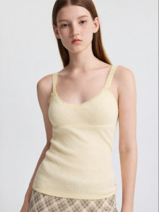 Lace Trim V-Neck Slimming Inner Wear