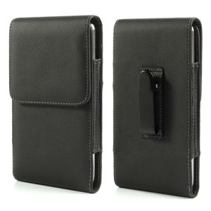 Sarung HP Pinggang Kulit Pria Klip Jepit Vertikal Ukuran 5 Inch 6 Inch 65 Inch - Dompet Tas Tempat HP