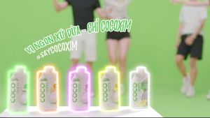 Combo 05 Hộp nước dừa  từ dừa tươi 100% nguyên chất  CB05.ND01AZ - Thương hiệu COCOXIM 330ml - AZAGO