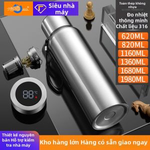 Bình Nước Inox 316 Isolat Thông Minh cho Nam Đi Ngoài Trời và Thể Dục Tách Trà