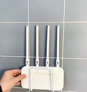 🔥 Wall Mounted Router and Optical Modem Rack Fixture with Placement Socket WiFi Storage Box