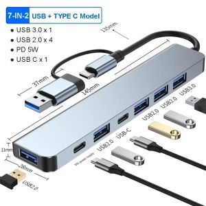 USB C HUB 3in1 Type C 3.0 to HDMI-compatible Docking Station PD Fast Charge 4K HDMI Adapter Splitter For MacBook Phone Computer