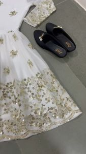 [PRE-ORDER] Ready Made Faux Georgette With Heavy Embroidery Suit (10-15 days delivery)