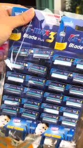 (1 Renteng isi 24 Pcs) Pisau Cukur 3 Mata Blade Jenggot Kumis Super Tajam