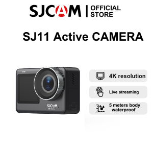SJCAM SJ11 Active 2.33" Touch screen+1.3" LCD Action Camera 4K HD Anti-Shake Support Live Streaming/5G WiFi /Remote Control Sports Camera with Car Suction Cup Accessory Dash Cam