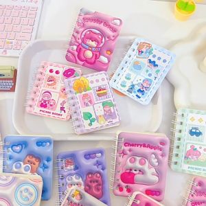 สมุดโน็ต A7 ลายการ์ตูนสุดน่ารัก ขนาดเล็ก พกพาง่าย 80 แผ่น สมุดนักเรียน mini diary notepad พร้อมส่ง