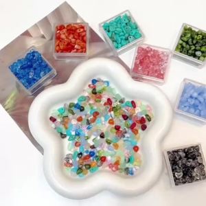 10g Hạt Cách Điệu Acrylic Không Đều 5mm Dùng Trang Trí Tự Làm Đồ Trang Sức Vòng Cổ Vòng Tay Khuyên Tai Phụ Kiện
