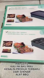 BBQ Grill Electric Smokeless Grill Pan Steamboat And Grill BarbequeGrill Pemanggang Ikan MultiCooker Stainless Steel PanTOKOSHENAR168