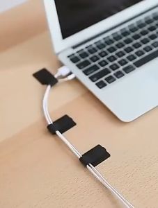 10 PCS Reusable Cable Tie Cable Management Organizer Wall Adhesive Cord Organizer Wire Clip Holder Cord Management Holder