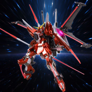 Bandai 1/144 HG251 Gundam SEED Assembly Model Gift Toy Metal Color Unlimited Justice II Style Thousand Hands Robot Model