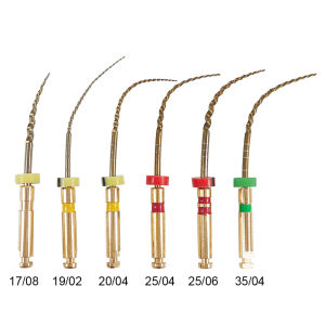 SOCO COXO Type Dental Root Canal File Heat-Activated Rotary Nitinol Tooth Pulp File Thermally Activated Nickel-Titanium 6Pcs/Box