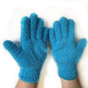 1 pair Microfiber Gloves - Dusting Gloves for House Cleaning - Washable Blind Cleaner Duster Tool