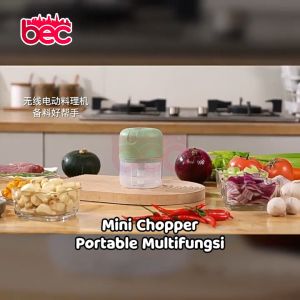 BEC USB Mini Chopper Blender Portable | Gilingan Mini Bumbu dan Daging