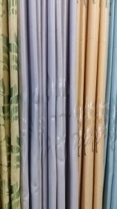 ผ้าม่านหน้าต่างประตูกันแสงกัน UV 100% งานเกรด ผ้าม่านลายต้นไม้สีทอง