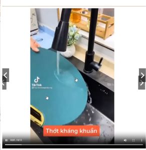 Thớt Nhựa PE đa năng chống nấm mốc kháng khuẩn Thớt tròn đường kính 33cm-Vệ Sinh Dễ Dàng