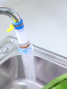 Faucet Filter Splash-proof Shower Tap Water Filter Purifier Sprinkler Filter Water with Lock