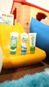 SR Kiddos Paket Perawatan Bayi 3 in 1 Daun Bidara SR12 Lotion Telon Bubble Bath Shampoo