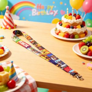 Robloxed Lanyard Cartoon Pattern Reusable Lanyard for Festival Events Birthday Party Decorations Key Holder Gift Supply Set