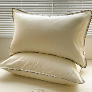 Pure Cotton Pillowcases Washed Cotton Pillow Inserts 48x74 Single Person Dormitory Student Inner Case 2 Pieces Set
