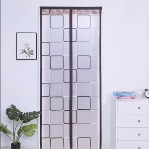 SUMINOE Magnetic Screen Door Anti Mosquito Mesh Curtain 90x210 100x210 Self Closing Door Net for Home Kitchen Balcony