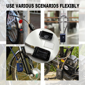 Waterproof Electronic Wire Lock 3xAAA Battery Lasts 1 Year 110dB Alarm Bike Lock Password Outdoor Gate/Shed Security.
