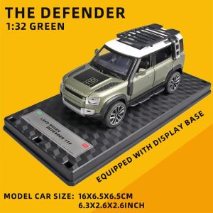 1/32 Diecast Model Car Pullback Vehicle Toy Collection for Land Rover New Defender 110 Gift with Sound and Light