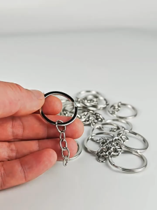 100pcs Rantai Kunci Berukuran 30mm / Keychain ring with jump ring / Long Keychain / Chain Keychain Kosong