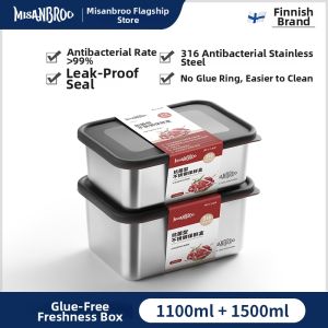 Misanbroo | Food Grade 316 Stainless Steel Food Storage Box