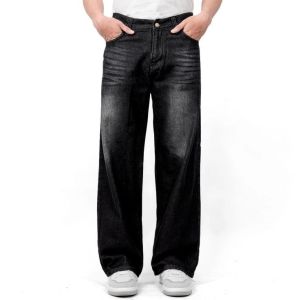 CELANA JEANS PAJANG PRIA LOOSE PANTSCelana Jeans Pria Panjang korean style/Celana Jeans pria Gombrong Panjang Sekena Warna Hitam WhiskerAbu whiskerBiru whisker