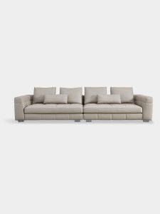 Luxury Italian Leather Sofa 4-Seater Straight