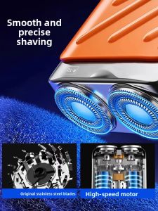 MONLEYTA | Portable Electric Shaver For Men Mini Steel Cannon No Black Points German Quality New 2025 Model Rechargeable Wet/Dry Shaving