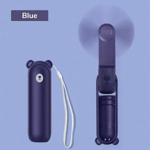 Quạt Mini Cầm Tay Có Thể Sạc Lại USB Có Thể Gập Lại Quạt Cầm Tay Cá Nhân 3 Tốc Độ Có Thể Điều Chỉnh Dành Cho Nữ Giới Du Lịch Ngoài Trời