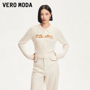 Vero Moda | Áo Cardigan Nữ Mới Thu Thêu Chữ Knitted Dễ Thương Elegance