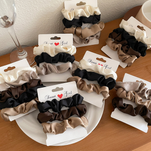 Elegant Satin Hair Ties for Women High Elasticity Durable Hair Bands Korean Style Fresh out Fashion Hair Accessories